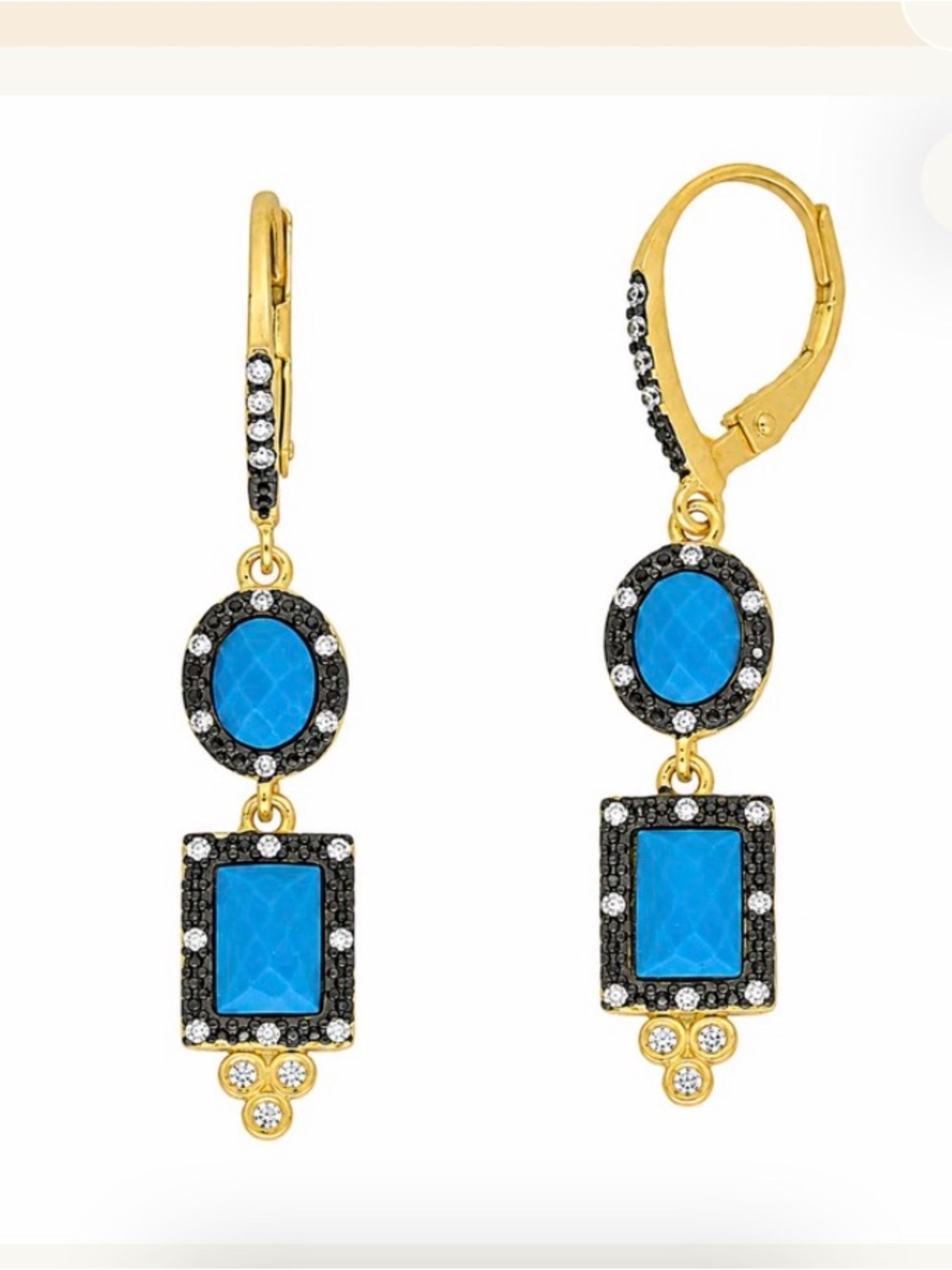 *NEW*Freida Rothman* SIGNATURE IMPERIAL MIXED SHAPE DROP EARRINGS